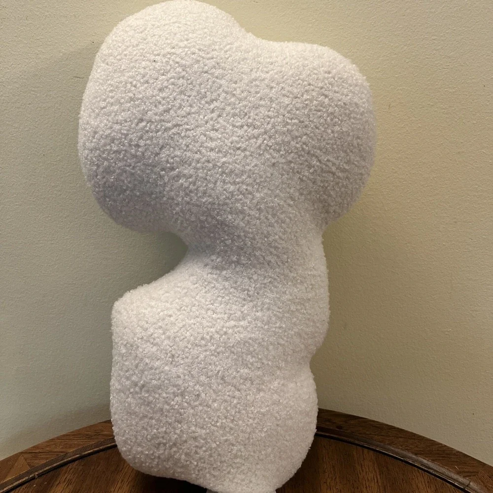 Peanuts Snoopy Christmas Pillow Holiday Sherpa Plush Cushion Home Decor 19